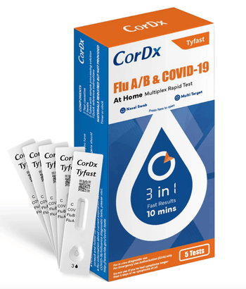 CorDx Prueba Rápida Covid-19 e Influenza A/B (Aprobado FDA) 3 en 1