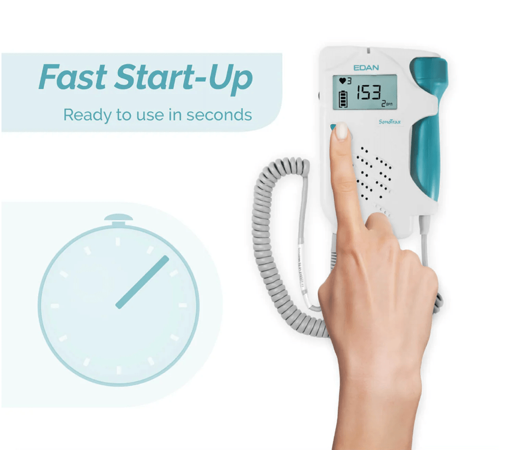 Monitor Doppler fetal Edan Sonotrax de alta precisión para control prenatal y diagnóstico obstétrico confiable.