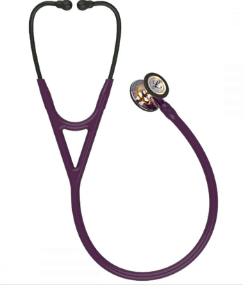 Littmann Cardiology IV: High Polish Rainbow Chestpiece, Plum Tube, Violet Stem & Black Headset 6239