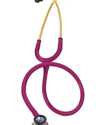 Littmann Classic II Neonatal: Rainbow-Finish Chestpiece, Raspberry Tube 2157