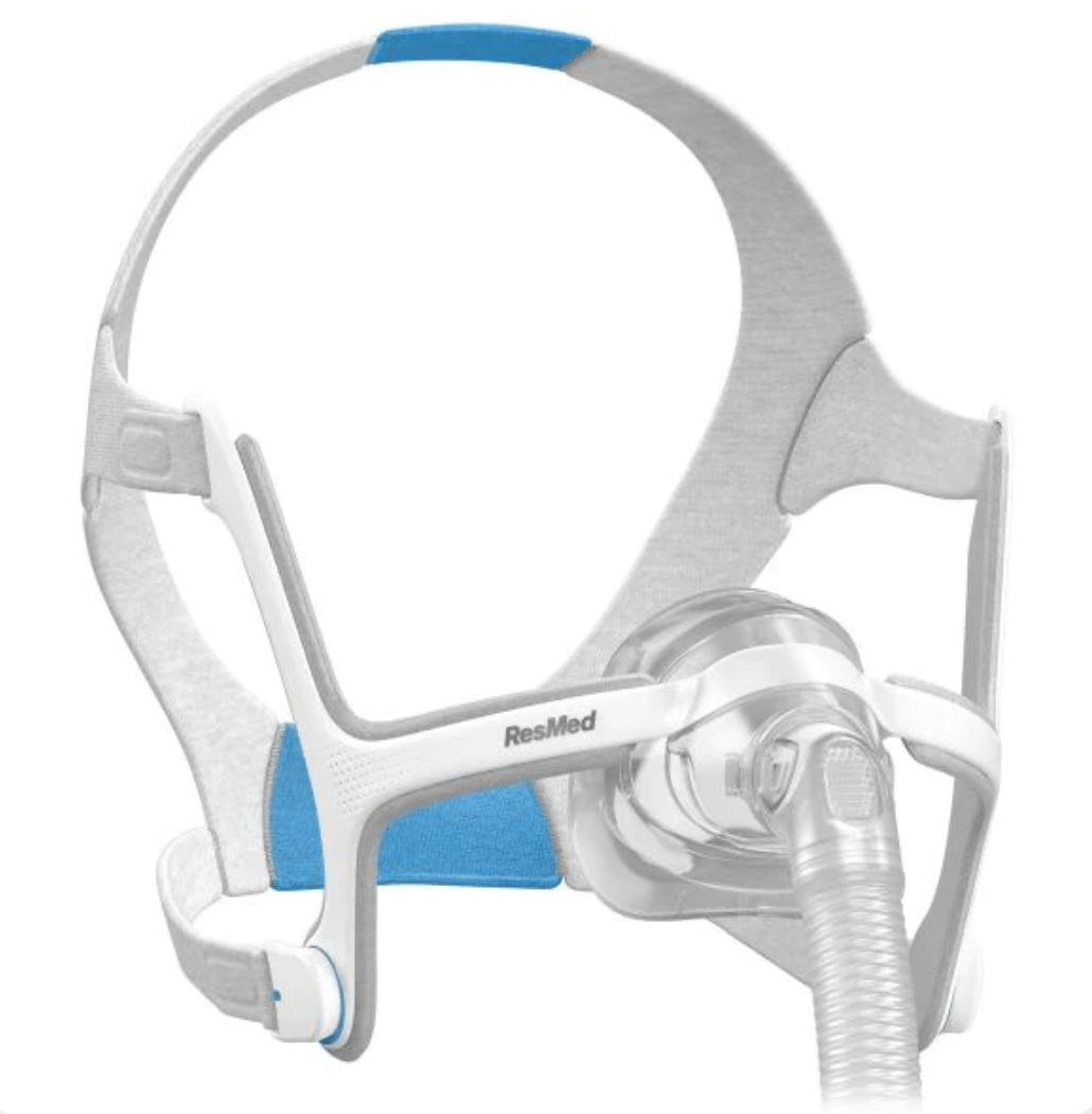 Mascarilla nasal Resmed AirTouch N20 para CPAP, cómoda y eficaz para tratamiento de apnea del sueño.