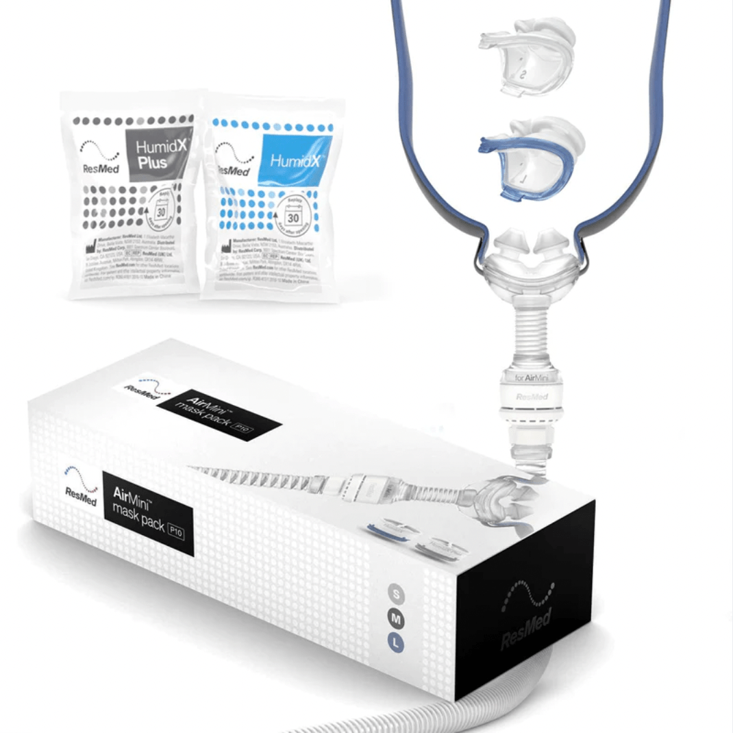 ResMed AirMini Mask Pack P10 (Mascarilla P10, Manguera y Conector) - McStethoscope