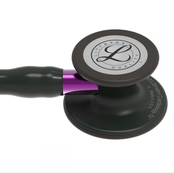 Littmann Cardiology IV: Black-Finish Chestpiece, Black Tube, Violet Stem & Black Headset 6203 - Estetoscopio Littmann - A sólo $ 5890! Compra ahora en McStethoscope