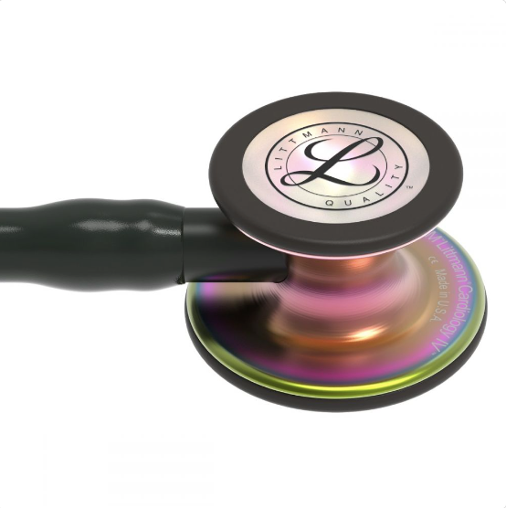 Littmann Cardiology IV: Rainbow-Finish Chestpiece, Black Tube, Stem & Headset 6165 - Estetoscopio Littmann - A sólo $ 5890! Compra ahora en McStethoscope