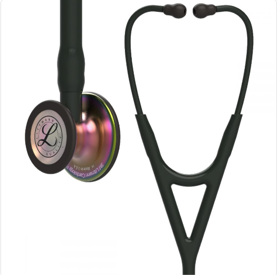 Littmann Cardiology IV: Rainbow-Finish Chestpiece, Black Tube, Stem & Headset 6165 - Estetoscopio Littmann - A sólo $ 5890! Compra ahora en McStethoscope