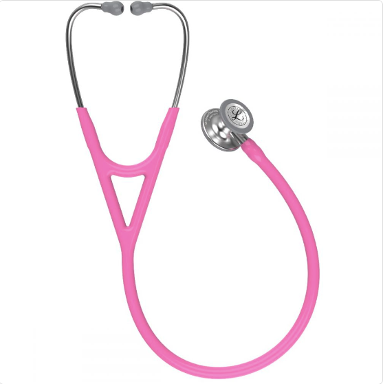Littmann Cardiology IV: Standard-Finish Chestpiece, Rose Pink Tube 6159