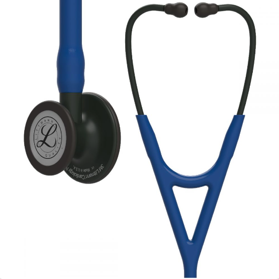 Littmann Cardiolgy IV: Black-Finish Chestpiece, Navy Blue Tube, Black Stem 6168 - Estetoscopio Littmann - A sólo $ 5890! Compra ahora en McStethoscope