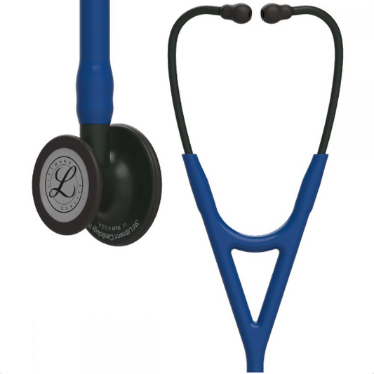 Littmann Cardiolgy IV: Black-Finish Chestpiece, Navy Blue Tube, Black Stem 6168