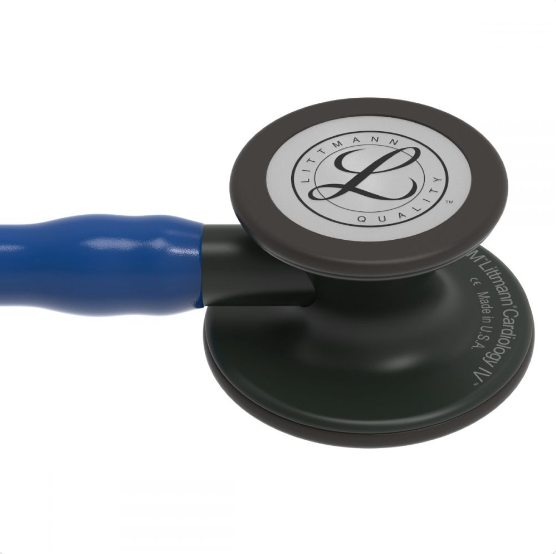 Littmann Cardiolgy IV: Black-Finish Chestpiece, Navy Blue Tube, Black Stem 6168 - Estetoscopio Littmann - A sólo $ 5890! Compra ahora en McStethoscope