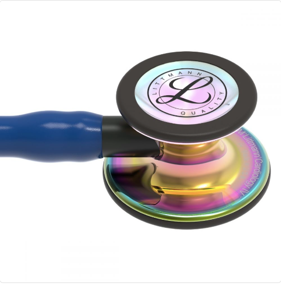 Littmann Cardiology IV: High Polish Rainbow Chestpiece, Navy Tube, Black Stem & Headset 6242 - Estetoscopio Littmann - A sólo $ 5890! Compra ahora en McStethoscope