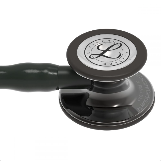 Littmann Cardiology IV: High Polish Smoke-Finish Chestpiece, Black Tube, Stem & Headset 6232