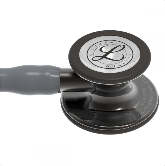 Littmann Cardiology IV: High Polish Smoke-Finish Chestpiece, Gray Tube, Smoke Stem & Smoke Headset 6238