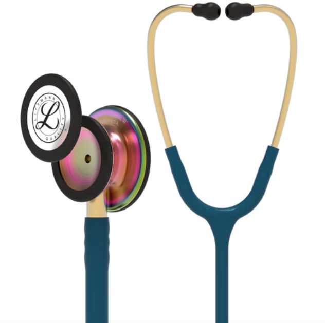 Littmann Classic III Rainbow Finish, Caribbean Blue Tube 5807 - Estetoscopio Littmann - A sólo $ 3340! Compra ahora en McStethoscope