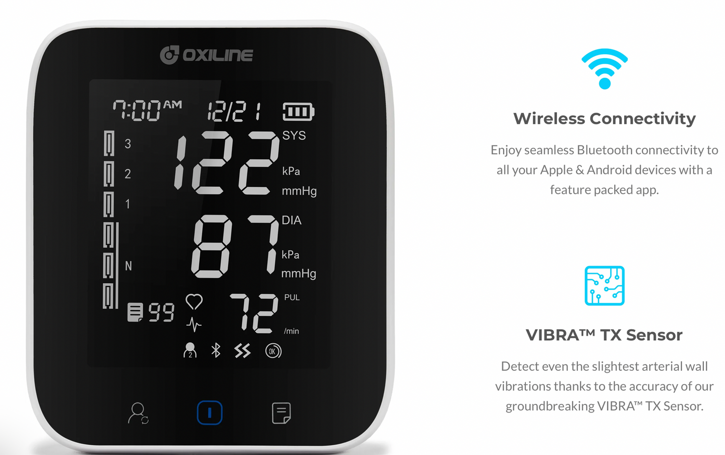 Oxiline Pressure X Pro Baumanómetro c/Conexión Bluetooth a Smartphone (FDA Approved) - Baumanómetro McStethoscope - A sólo $ 3299! Compra ahora en McStethoscope