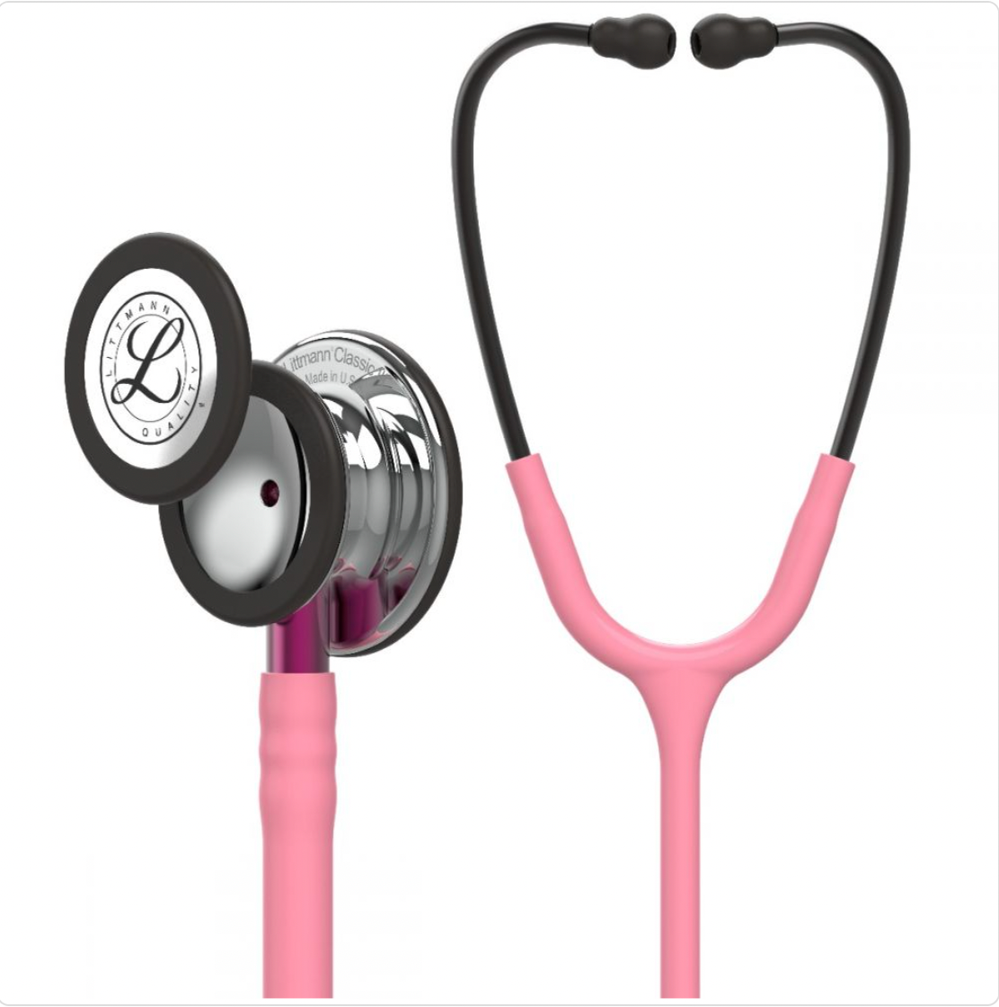 Littmann Classic III: Mirror Finish Chestpiece, Pearl Pink Tube, Pink Stem and Smoke Headset 5962 - Estetoscopio Littmann - A sólo $ 3340! Compra ahora en McStethoscope