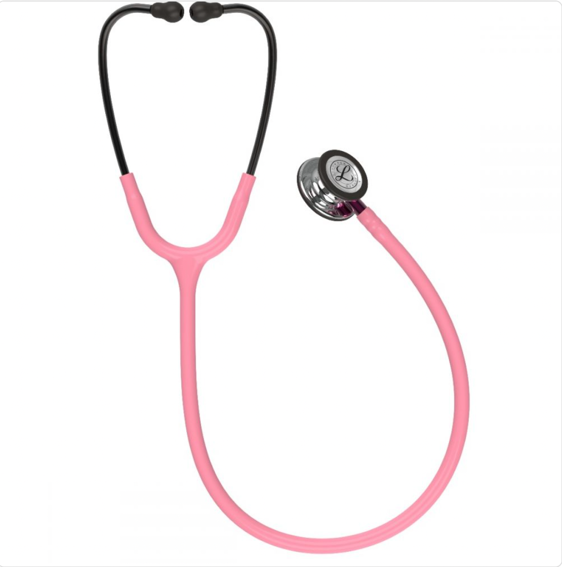 Littmann Classic III: Mirror Finish Chestpiece, Pearl Pink Tube, Pink Stem and Smoke Headset 5962 - Estetoscopio Littmann - A sólo $ 3340! Compra ahora en McStethoscope