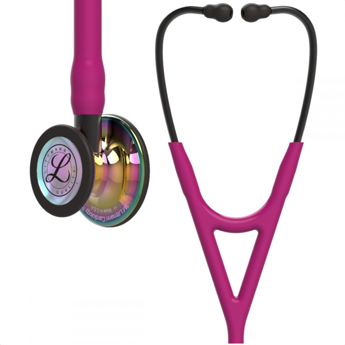 Littmann Cardiology IV: High Polish Rainbow Chestpiece, Raspberry Tube, Smoke Stem and Headset 6241 - Estetoscopio Littmann - A sólo $ 5890! Compra ahora en McStethoscope