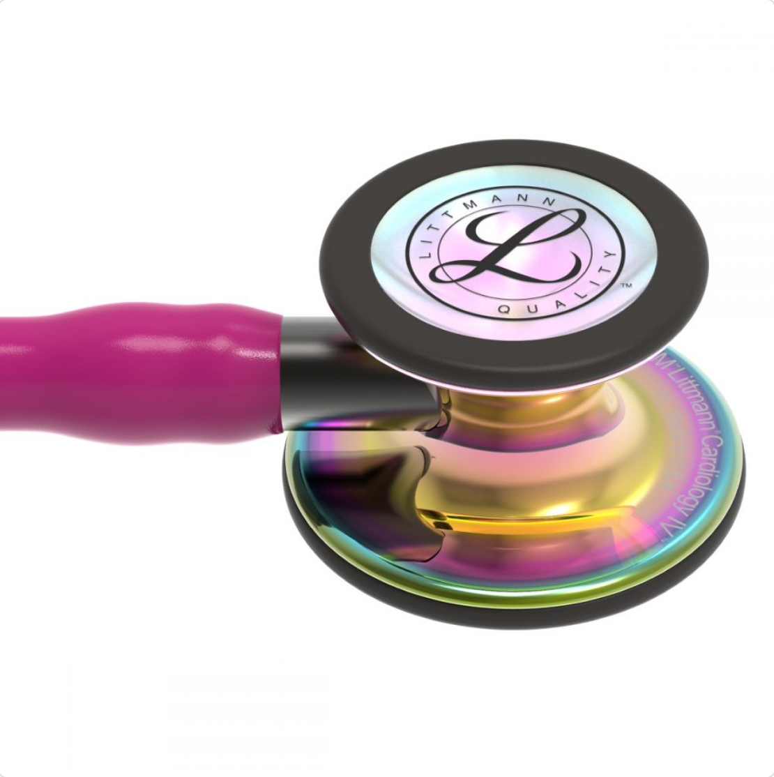 Littmann Cardiology IV: High Polish Rainbow Chestpiece, Raspberry Tube, Smoke Stem and Headset 6241 - Estetoscopio Littmann - A sólo $ 5890! Compra ahora en McStethoscope