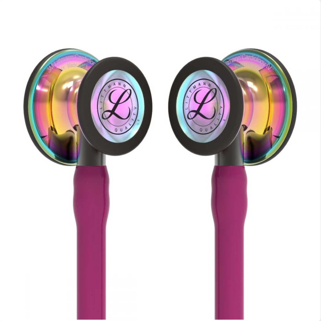 Littmann Cardiology IV: High Polish Rainbow Chestpiece, Raspberry Tube, Smoke Stem and Headset 6241 - Estetoscopio Littmann - A sólo $ 5890! Compra ahora en McStethoscope