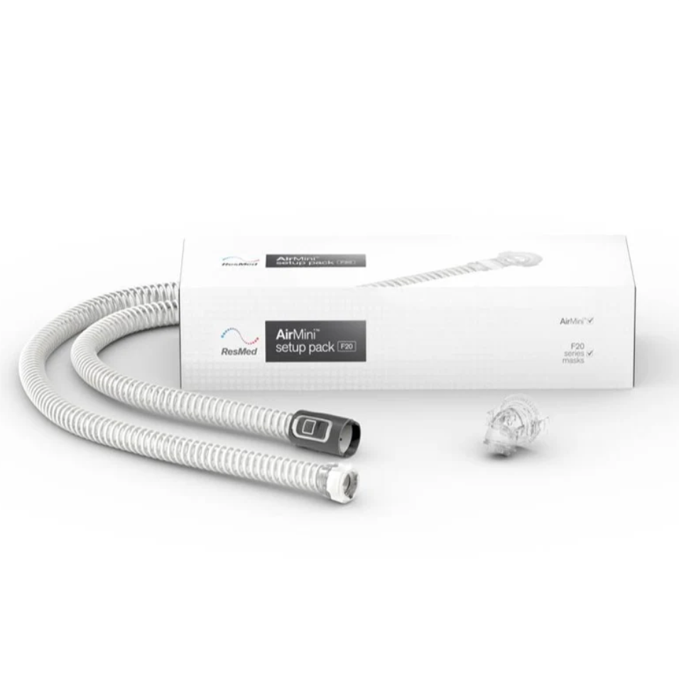 Resmed AirMini Setup Pack F20 (Manguera + Adaptador mascarilla F20 + Filtro) - Mascarilla CPAP ResMed - A sólo $ 2190! Compra ahora en McStethoscope