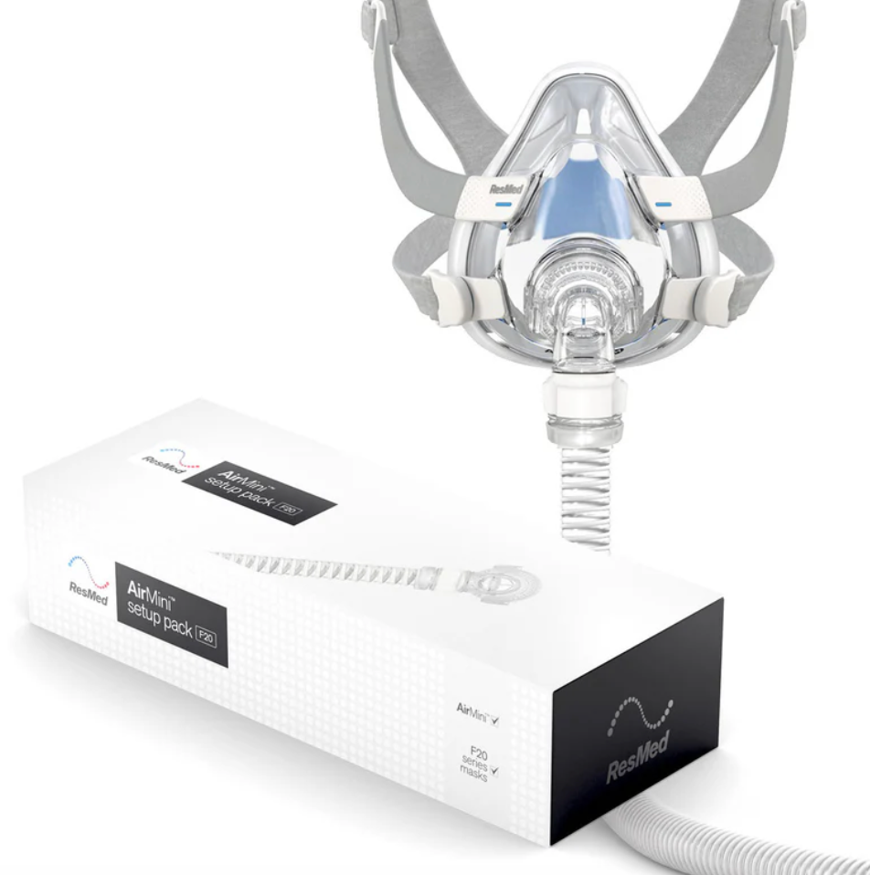 Resmed AirMini Setup Pack F20 (Manguera + Adaptador mascarilla F20 + Filtro) - Mascarilla CPAP ResMed - A sólo $ 2190! Compra ahora en McStethoscope