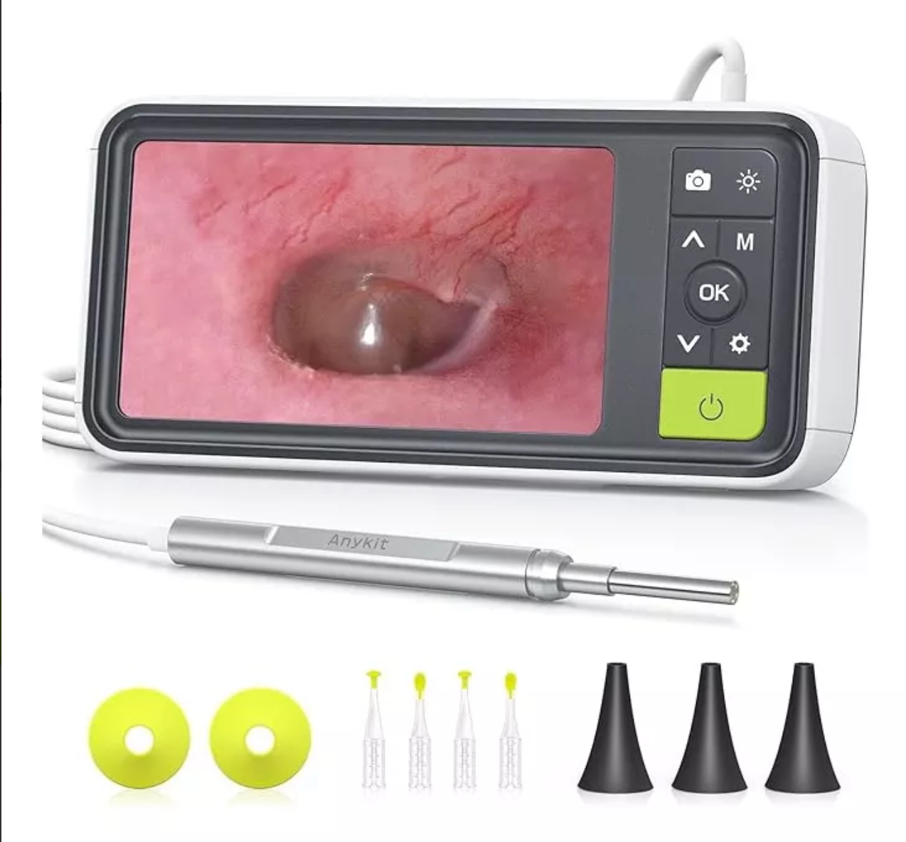 Otoscopio Digital Anykit c/Pantalla 4.5 Pulgadas, cámara alcance auditivo 3.9 mm, Memoria 32 GB (Foto y Video) - Otoscopio Anykit - A sólo $ 3490! Compra ahora en McStethoscope