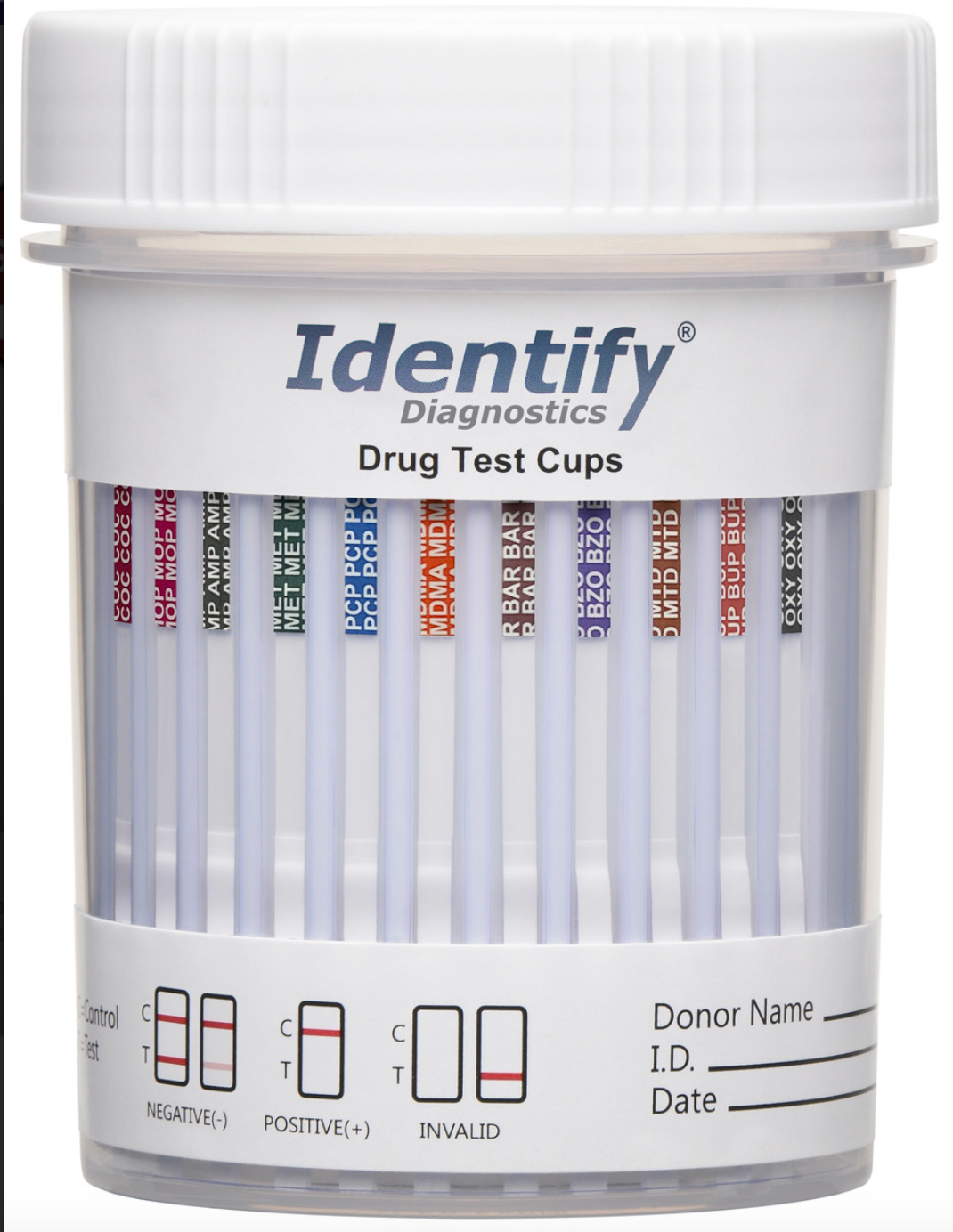 FDA Vaso de prueba Antidoping (12 Drogas) - Identify Diagnostics - (Paquete de 25) - Antidoping Tests Identify Diagnostics - A sólo $ 3390! Compra ahora en McStethoscope