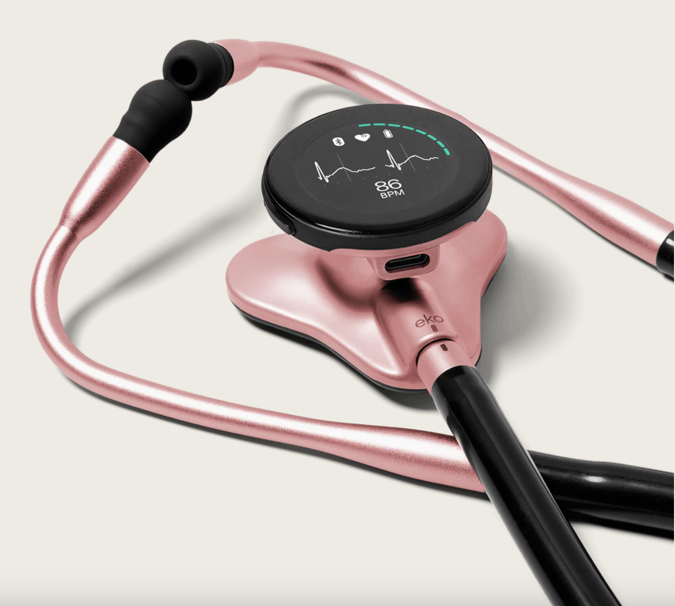 Estetoscopio Digital Eko CORE 500™ Rose Gold (Edición Limitada)