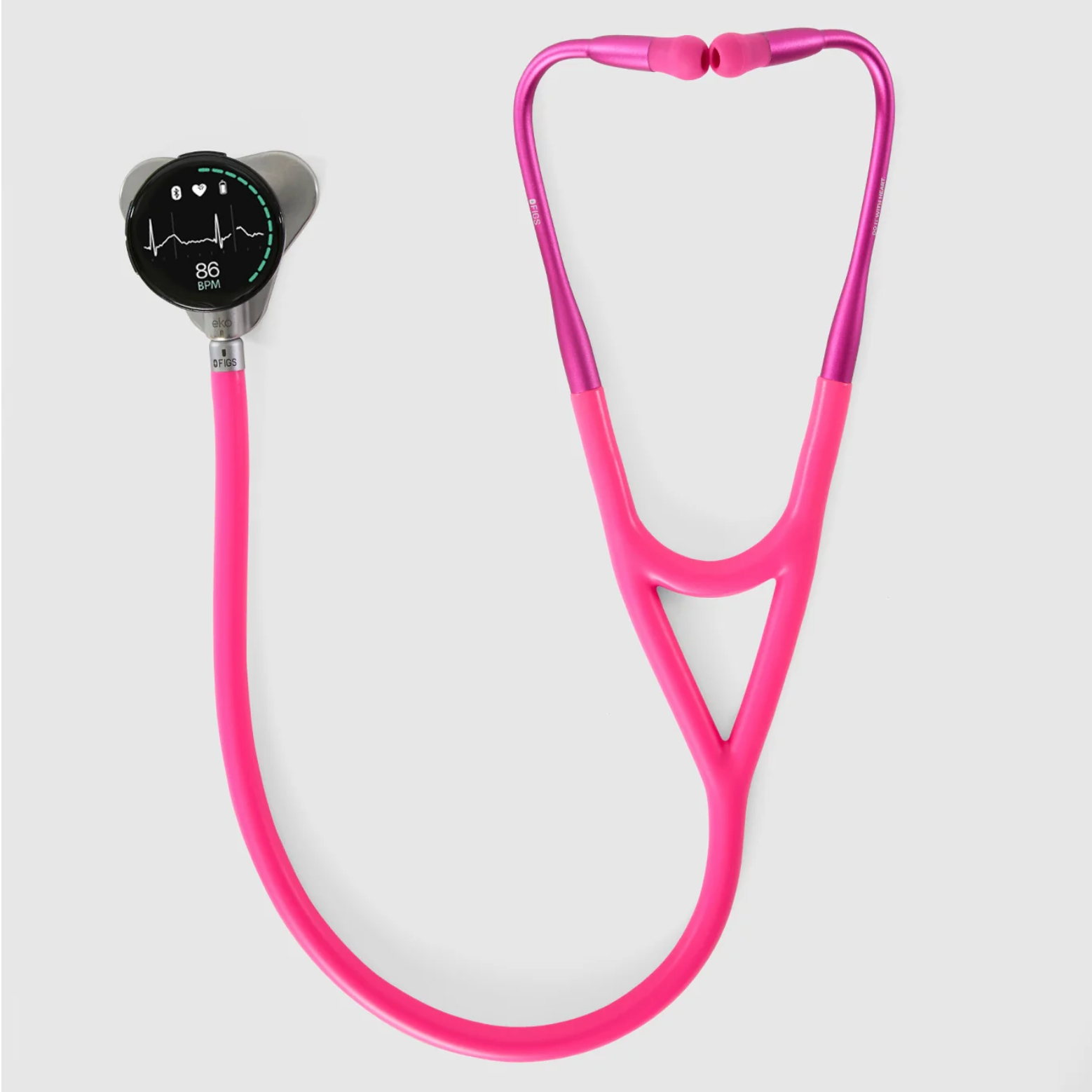 Estetoscopio Digital Eko Core 500™ Rapid Response Pink (Edición FIGS)