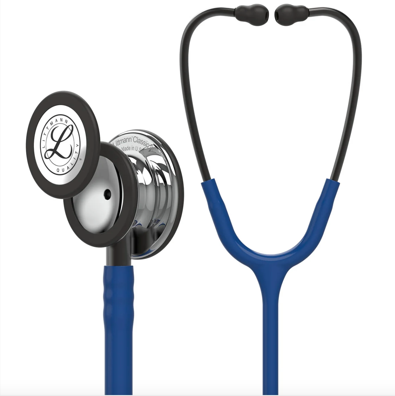 Littmann Classic III Monitoring Stethoscope: Mirror & Navy Blue 5863