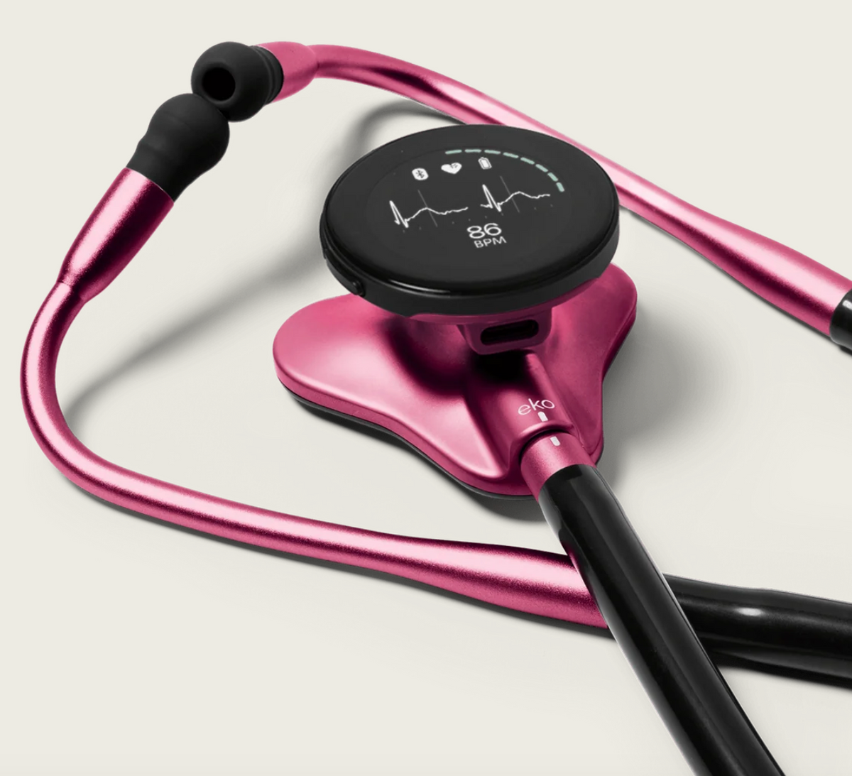 Estetoscopio Digital Eko CORE 500™ Electric Pink (Edición Limitada)