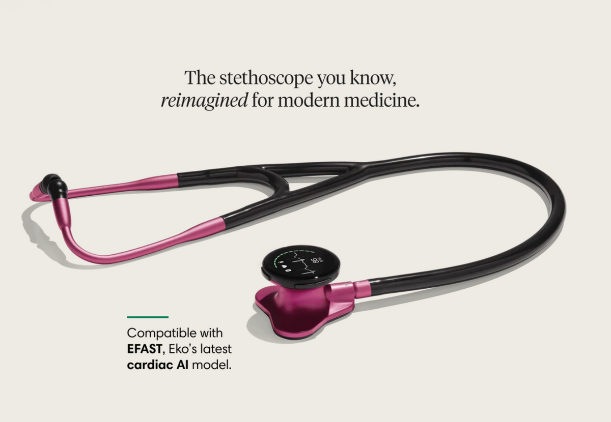 Estetoscopio Digital Eko CORE 500™ Electric Pink (Edición Limitada)