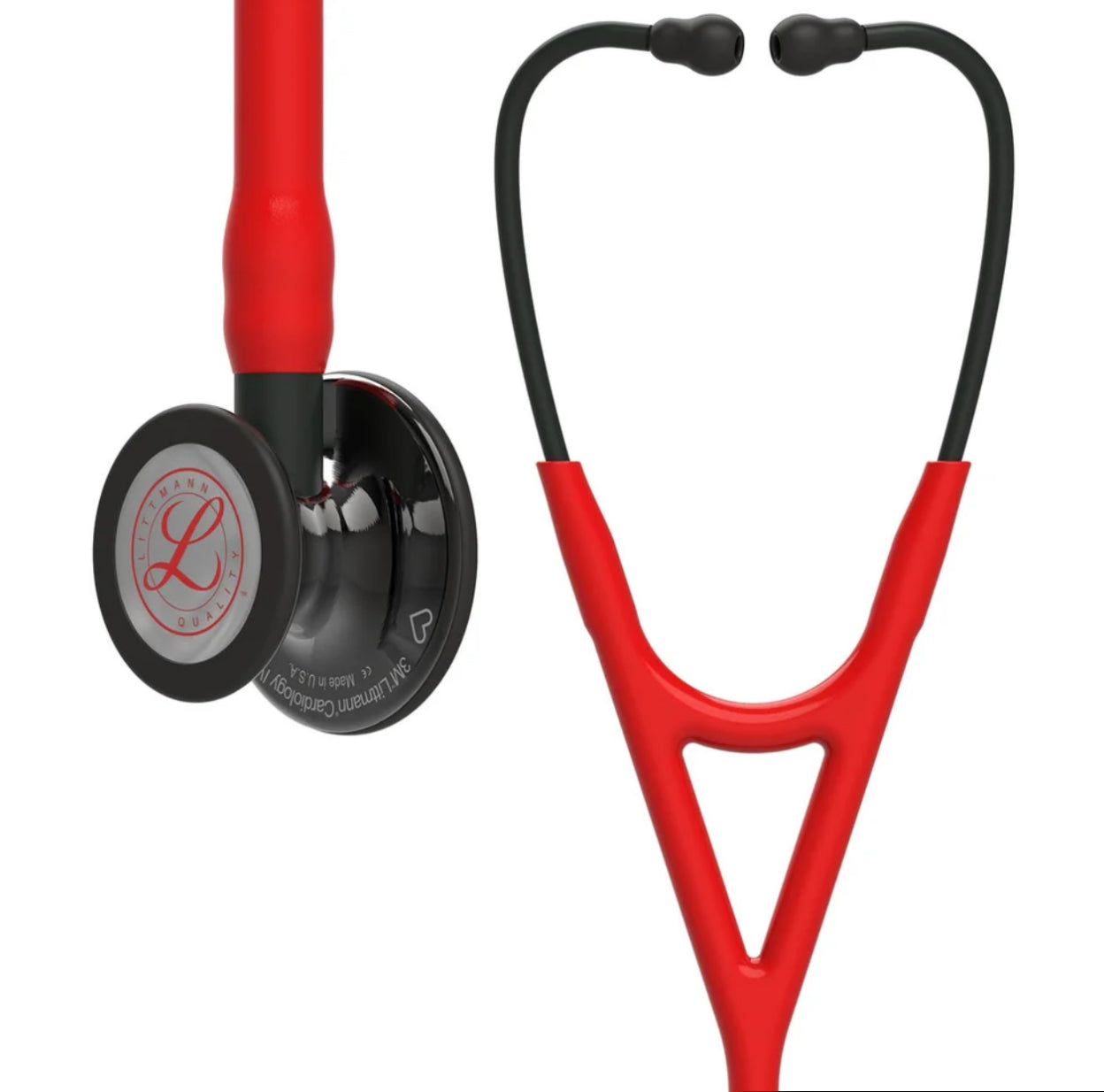 Littmann Cardiology IV Edición Limitada: Red & Smoke - Red Logo Diaphragm & Engraved Heart 6182 - Estetoscopio Littmann - A sólo $ 6390! Compra ahora en McStethoscope