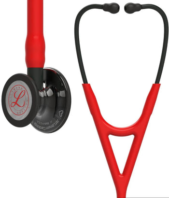 Littmann Cardiology IV Edición Limitada: Red & Smoke - Red Logo Diaphragm & Engraved Heart 6182