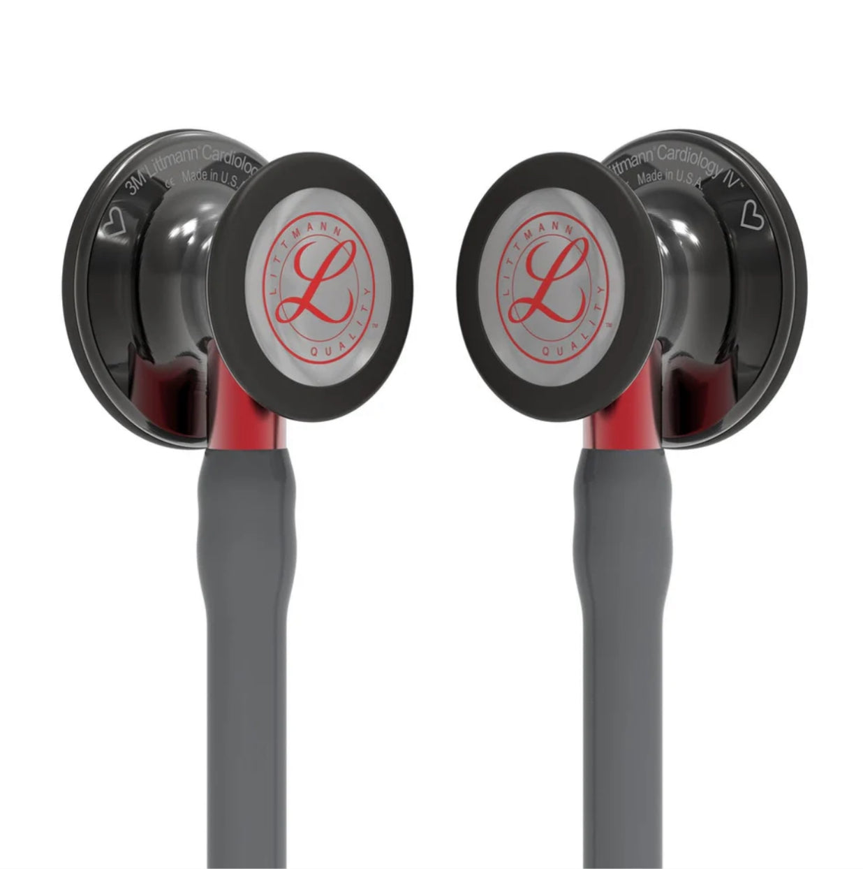 Littmann Cardiology IV Edición Limitada: Grey & Smoke - Red Stem - Red Logo Diaphragm & Engraved Heart 6183 - Estetoscopio Littmann - A sólo $ 6390! Compra ahora en McStethoscope