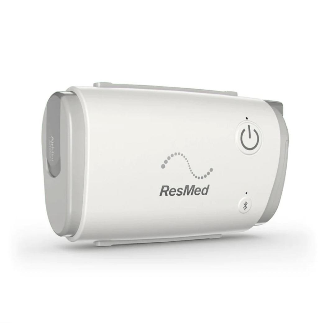 CPAP Automático ResMed AirMini, dispositivo innovador para tratamiento de apnea del sueño y terapia respiratoria eficaz.