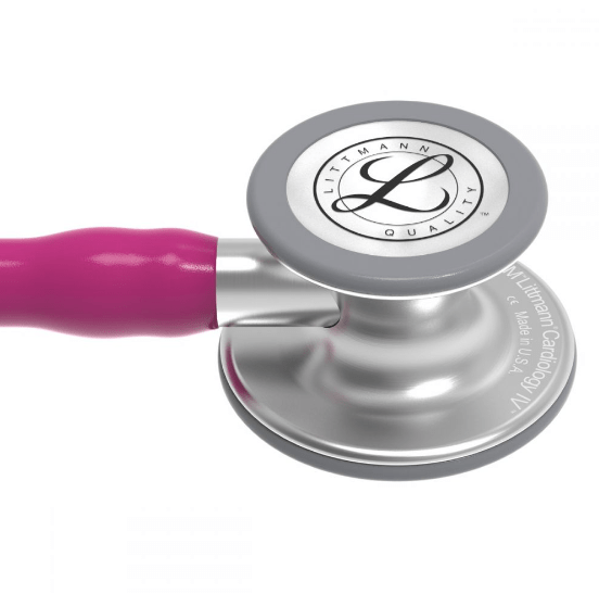 Littmann Cardiology IV: Standard - Finish, Raspberry Tube 6158 - McStethoscope