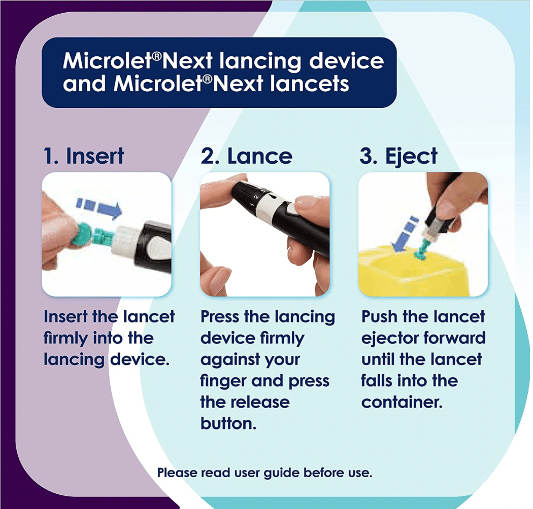 Microlet Next Dispositivo de Punción Ajustable (5 ajustes de profundidad) - McStethoscope