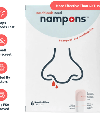 Nampons™ 12 Tapones Nasales Hipoalergénicos para Sangrado Nasal (Aprobado FDA) - Adulto